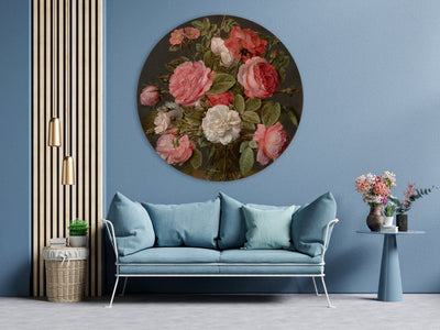 Roses dans un vase en verre - Jacob van Hulsdonck