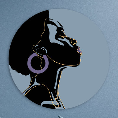 She - Purple Earring - Marja van den Hurk