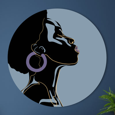 She - Purple Earring - Marja van den Hurk