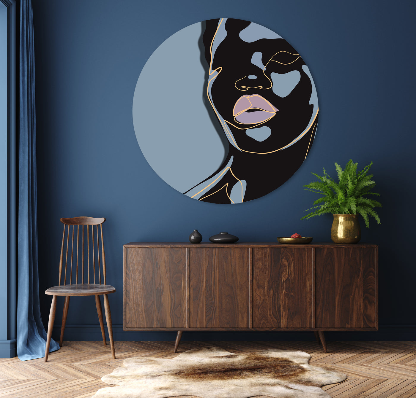 She - on Blue Grey - Marja van den Hurk