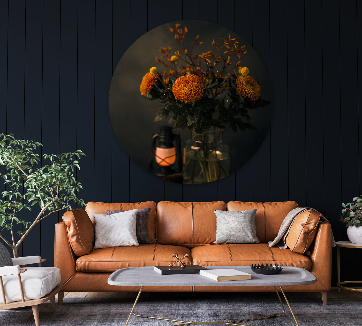 Stilleven met herfstboeket en lantaarn - Mayra Fotografie